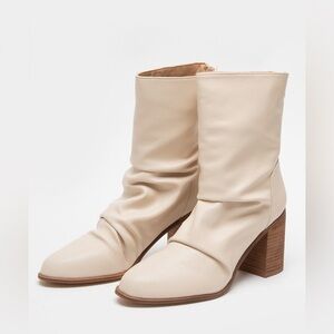 OASIS SOCIETY Ruched Womens Calf Cowboy Cowgirl Boots SIZE 7 NEW WITH BOX